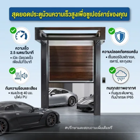 ประตูม้วนโลหะความเร็วสูง ( Super speed/ Aluminum Alloy Fast Door )