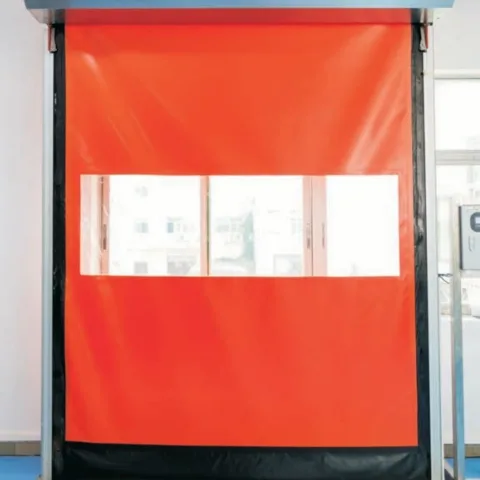ประตูม้วนผ้าใบ PVC อัตโนมัติ (High Speed Door)